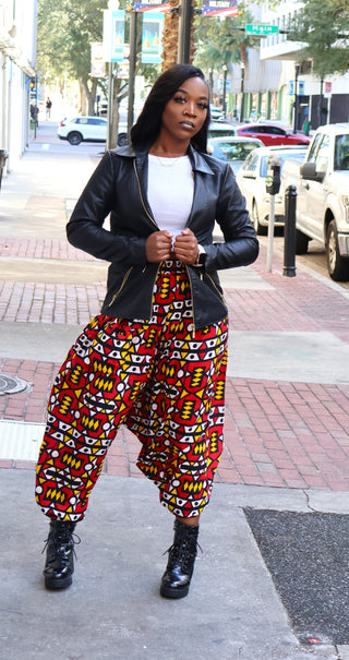 Talia African Print Pants