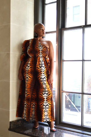 Kara Chic African Print Jumpsuit