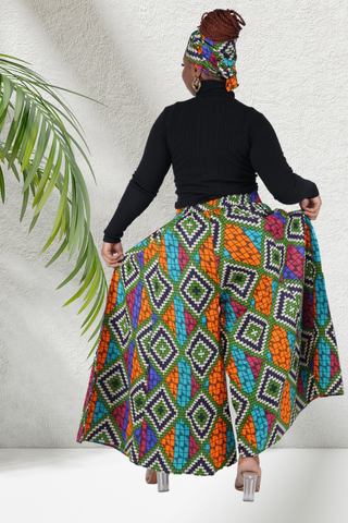Almasi Vibrant Palazzo Pants w/Pockets