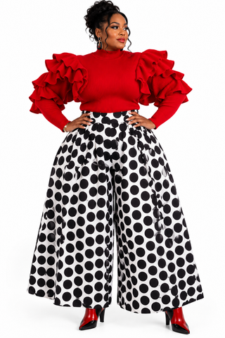 B&W Palazzo Pants - restocked