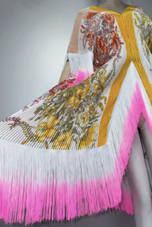 Floral Fringe Flow Kaftan/Dress
