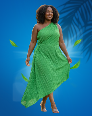 Green With Envy One Shoulder Dress Beyond Think Boutique Green With Envy One Shoulder Dress Beyond Think Boutique