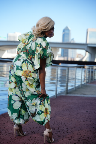 Full Bloom Floral 2 Piece Top and Pants