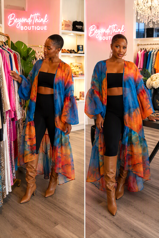 Vivid Escape Kimono