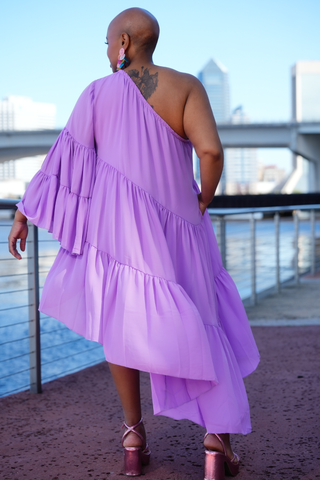 Eva Effortless One Shoulder Dress 