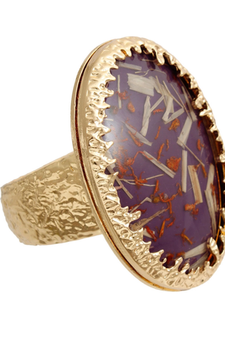 Wonder Woman Purple Confetti Oval Bracelet