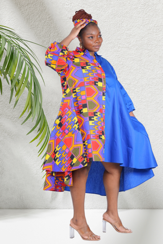 Royalty Spilt Swing Dress /w pockets