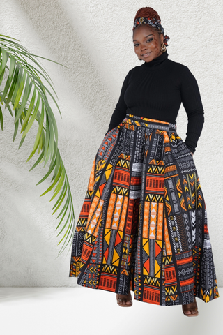 The Obsidian Flare Wide Palazzo Pants w/Pockets