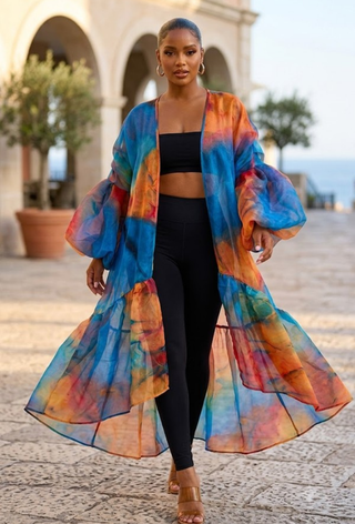 Vivid Escape Kimono
