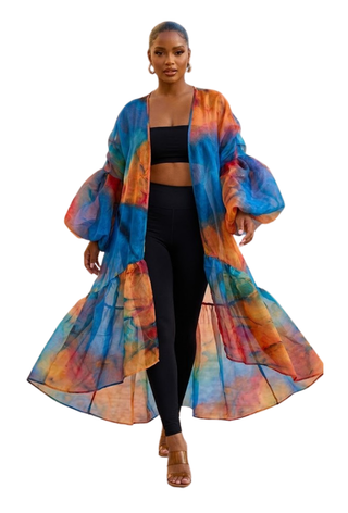 Vivid Escape Kimono
