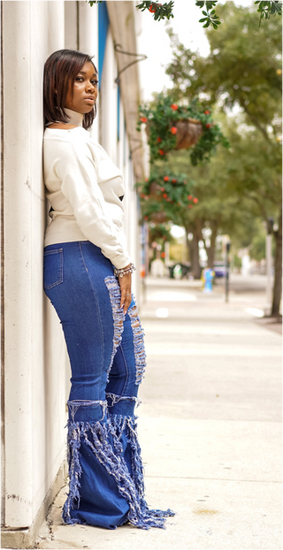 Fun Fringe Jeans (Restocked) – Beyond Think Boutique